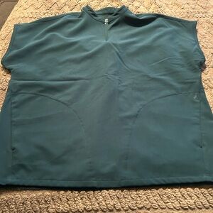 Carribean Blue Mandarin Dolman Med. Scrub Top